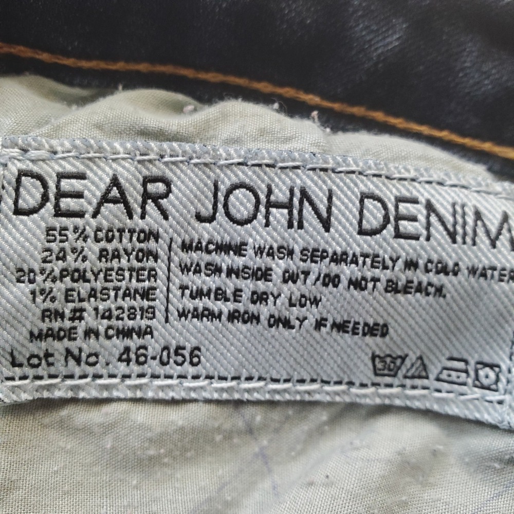 Dear John Downtown Jeans Dark Wash Straight Leg Size 25 Style DJ-SL2004DTN - Picture 3 of 11